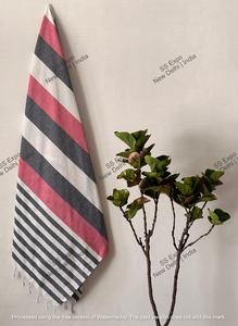 Serviette turque à motif rayé en coton biologique de qualité supérieure Serviette de plage de luxe à séchage rapide avec une grande absorption pour une utilisation au bain - Product Image 6