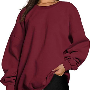 OEM ODM haute qualité logo personnalisé graphique bouffée impression broderie sweats manches longues t-shirts t-shirt femmes sweats à capuche et sweat-shirts - Product Image 1