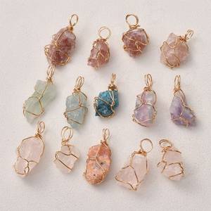 925 Silver Natural <b>Birthstone</b> Rough <b>Pendant</b> Classic Style Charms Bulk Wholesale IGI Certified Jewelry - Product Image 1