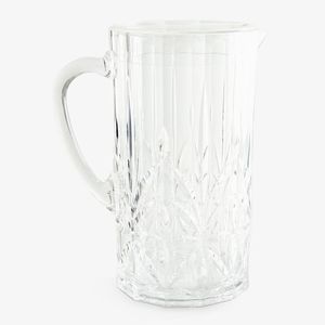 Wide mouth glass <b>jug</b> for easy refilling and cleaning suitable for storing juices smoothies or protein shakes - Product Image 2