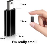 Connecteur de conversion USB Type C femelle vers Mini USB 2.0 mâle Prise en charge de la charge et de la synchronisation des données pour GoPro Hero 3 +, lecteurs MP3, Dash Cam