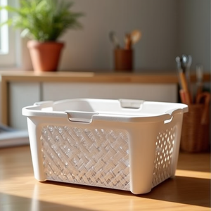 ตะกร้าเก็บของพลาสติก Arianna ขนาด 58x38x26 ซม. ดีไซน์แบบสาน สำหรับจัดระเบียบ - Product Image 3