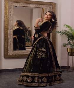 Islamic Fashion Georgette Eid Gown with Embroidery and Dupatta - Product Image 3