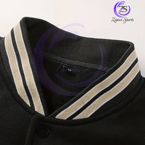 Avec broderie de lettres pour sports de rue Veste de baseball universitaire décontractée pour hommes Nouvelle veste de baseball d'automne et d'hiver pour l'extérieur - Product Image 6