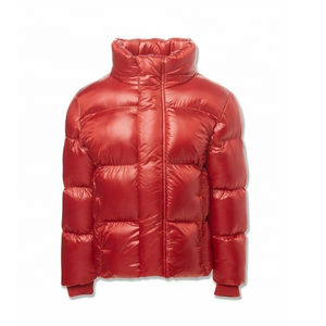 เสื้อแจ็คเก็ตพัฟเฟอร์ผู้ชายคุณภาพสูงสำหรับฤดูหนาว ระบายอากาศได้ดี กันน้ำ แบบสองด้าน สกรีนโลโก้ด้านหน้า คอตั้ง แบบเสื้อแจ็คเก็ตพารา - Product Image 5