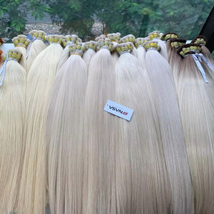Extensions de cheveux en vrac Super Double Drawn Cheveux vierges Couleur blonde 100% cheveux vietnamiens Expédition mondiale Prix d'usine - Product Image 1