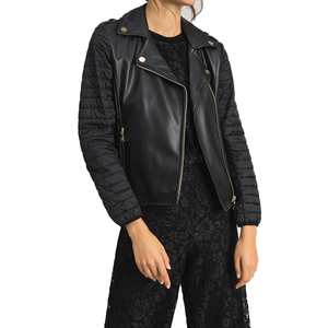 Abrigos de cuero de moda de aspecto atractivo para mujer informal Ropa formal para collage de oficina y abrigo de cuero universitario Estilo con cremallera - Product Image 4