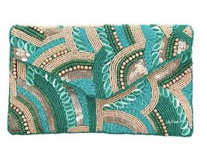 Bolso de mano Banjara de tela Vintage bordado a mano indio - Product Image 3