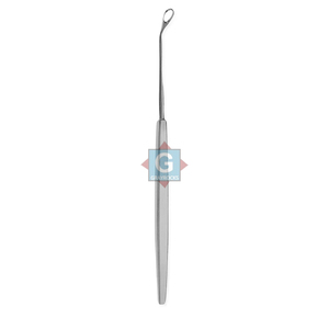 Curette d'oreille manuelle en acier inoxydable, à crochet et cuillère, à coupe arrière, de haute qualité, pour chirurgie générale, best-seller - Product Image 1