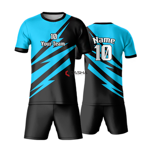 โลโก้ที่กําหนดเองชุดฟุตบอลแห้งเร็วชุดกีฬาฟุตบอลสวมเสื้อฟุตบอลคุณภาพสูงสําหรับผู้ใหญ่ - Product Image 5