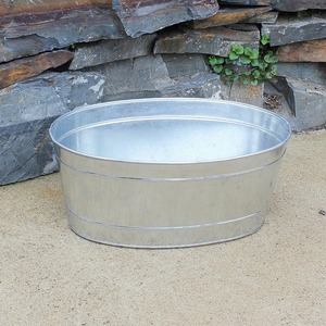 Galvanized Planters for Indoor Outdoor <b>Plants</b> Metal Pail Flower <b>Pot</b> for Home Party Wedding Decor - Product Image 1