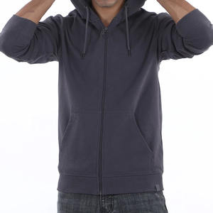 Venta directa de fábrica en blanco Gris Carbón Full Zip-Up Hoodie Plain Cotton Made 450 + GSM Heavyweight Men Hoodies - Product Image 6