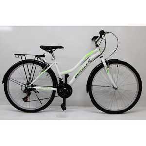 Bicicleta Dorello Bisiklet Modelo 2650 de 20 Pulgadas, Bicicleta Urbana con 21 Velocidades, Horquilla de Acero y Aluminio en Blanco y Verde - Product Image 1