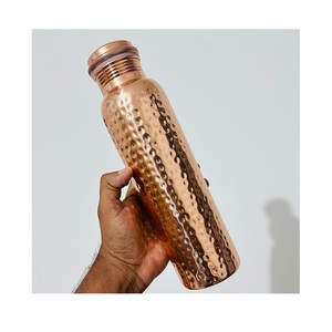 Diseño único Botella de cobre de la mejor calidad Botella de cobre de lujo con botella de agua de cobre puro ancho al vacío sin Bpa de alta calidad - Product Image 1