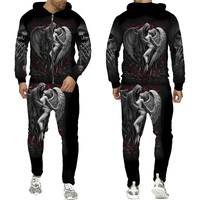 Elegante Chándal Deportivo para Hombre de Poliéster/Algodón, Transpirable, Cortavientos, con Cintura Elástica, de Alta Calidad para Invierno
