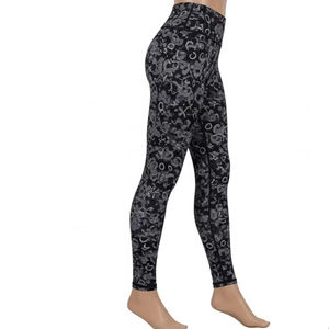 Leggings de yoga imprimés anti-odeurs, mélange de spandex, respirant, extensible, vêtements de sport et de fitness, vente en gros, fournisseur OEM - Product Image 5