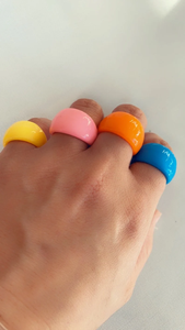 Anillo de resina con patrón de corona de moda con estilo de Ángel PERLA para damas de fiesta Precio de venta completo - Product Image 2