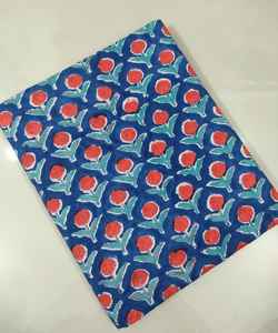 Bloque de mano indio impreso 100% tela de algodón hecha a mano ecológica tradicional transpirable bloque hecho a mano tela de algodón con estampado - Product Image 2