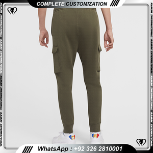 Proveedor de fábrica Hombres Athletic Bottoms Slim Fit Logotipo personalizado Cintura elástica Jogging Pantalones Joggers con paneles - Product Image 2