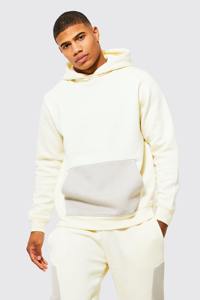 Chándal de algodón de gran tamaño de alta calidad con bolsillo de canguro hecho a medida, jersey de bloque de Color, sudadera con capucha, pantalones de chándal de invierno - Product Image 4