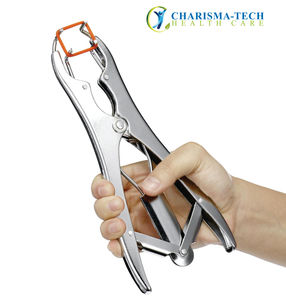 Pince à farcir en acier inoxydable de qualité supérieure, instrument vétérinaire durable, conception à forte adhérence pour une utilisation professionnelle, fiable pour les animaux - Product Image 2