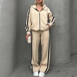Hot selling Custom Heavyweight Thick Cotton Tracksuit Set Streetwear <b>Zip</b> <b>up</b> <b>Hoodies</b> and Joggers for Men Women's Sweatshirts - Product Image 3
