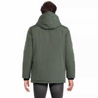 Parka authentique de style russe pour hommes avec doublure en fausse fourrure et capuche conçue pour les conditions hivernales extrêmes