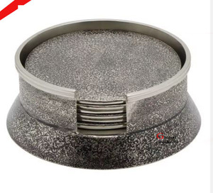 Sous-verre rond décoratif de qualité supérieure, finition dorée, pour la maison, l'hôtel, le restaurant - Product Image 3
