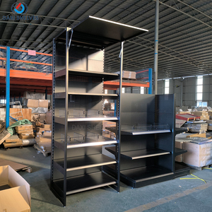 Panel Perforado con Base Metálica, Estante de Supermercado con Almacenamiento, Estante de Supermercado Reforzado - Product Image 1