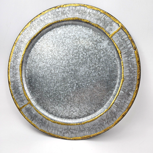 Assiette de présentation unique, dernière nouveauté, pour hôtel, mariage, événements, décoration de table, service de nourriture, utilisation en métal - Product Image 4