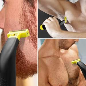Afeitadora Eléctrica Recargable USB para Hombre, Uso en Seco/Húmedo, Rotatoria Corporal y Facial, con Peine Limitador, IPX7, para Barba y Cuidado Corporal - Product Image 1