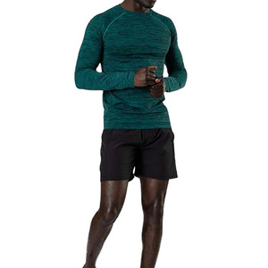 <b>Men</b> Clothing Gym Fitness Summer T <b>Shirt</b> Casual Blank Round Neck long Sleeve Cheap Price Cotton Fabric T <b>Shirt</b> Different Color - Product Image 2