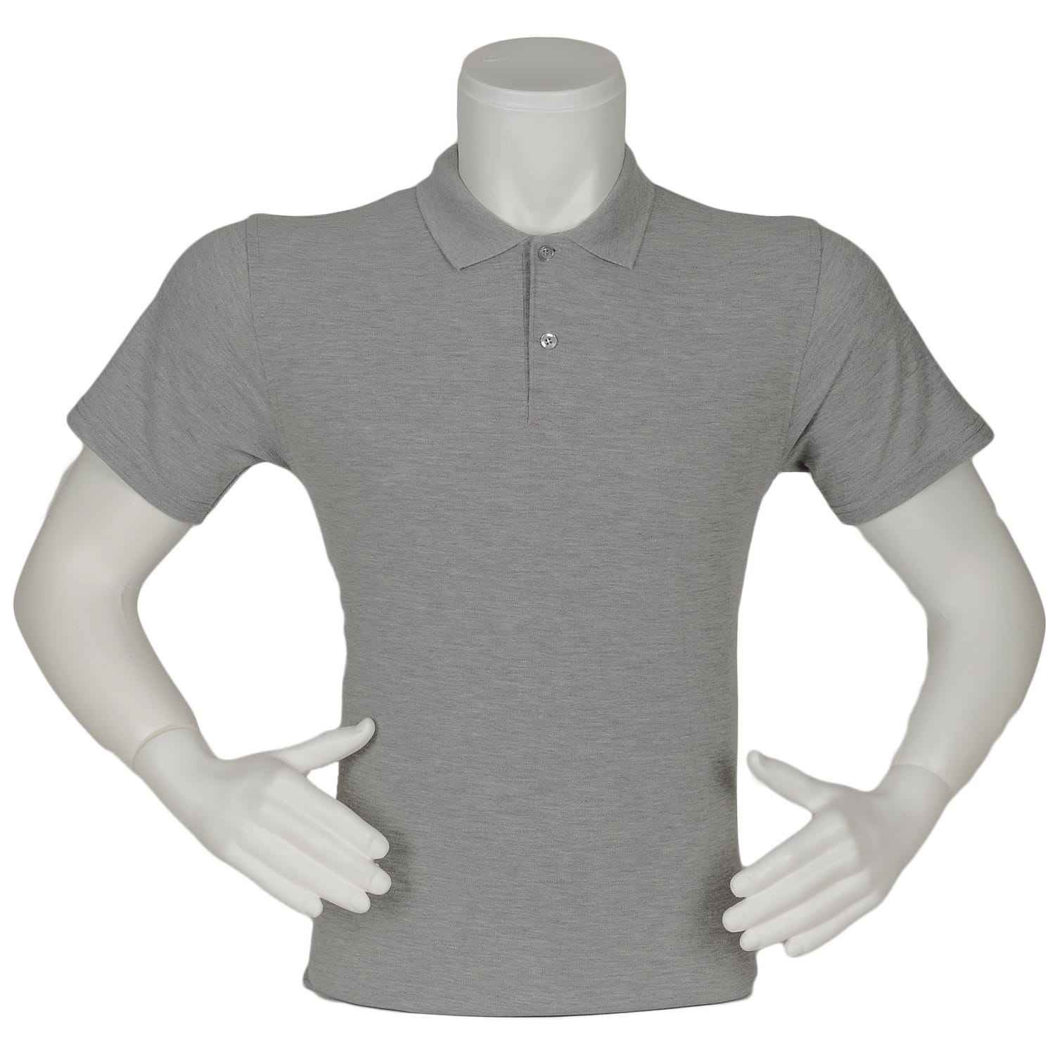 Heather Gray Polo Shirts High Quality Customizable