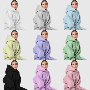 Unique Winter Women Loose Hoodies Manga larga Colección de invierno Propósito de entrenamiento Sudadera con capucha de moda - Product Image 2