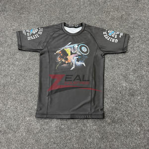 Protège-éruption mma personnalisé impression par sublimation protection ultavoilet 240gsm compression grapping bjj protège-éruption fabriqué au Pakistan - Product Image 1