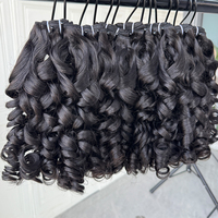 Extensiones de Cabello Humano Natural Ondulado de Camboya de Alta Calidad, Color Natural para Uso Profesional en Salón