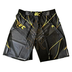 Shorts d'entraînement MMA pour hommes à cordon de serrage, séchage rapide, imprimés pour le kick-box thaïlandais, la boxe, la gym, sport, longueur genou, shorts d'exercice - Product Image 4