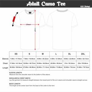 Adult Blue <b>Woodland</b> Camo T-Shirt | 100% Cotton Crew Neck | Short Sleeve Camouflage Tee | Durable & Breathable Outdoor Shirt - Product Image 6