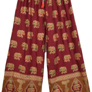 Pantalones de Yoga de harén alto vintage unisex, pantalones holgados de tallas grandes, estilo bohemio, indio bohemio, estilo Palazzo y Hippy, venta al por mayor - Product Image 1