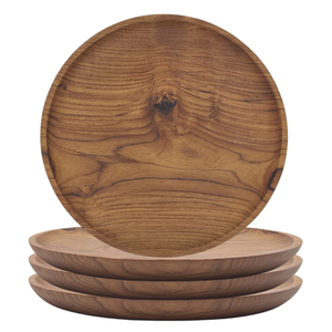 Placa de cargador de madera de aspecto elegante, 4 piezas de calidad superior, placa de cargador de madera de nuevo diseño, producto más vendido - Product Image 2