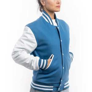 Chaqueta vaquera universitaria para mujer de último diseño 2024, ropa informal de la mejor calidad con mangas largas rellenas de algodón - Product Image 3