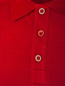 Camisetas Polo para Hombre, 95% Algodón, 5% Lycra, 180 GSM, Color Rojo - Product Image 5