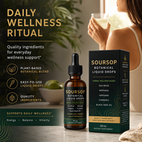 Extrait de feuille de corossol premium 780mg, alternative liquide en gouttes avec huile de nigelle, soutien immunitaire naturel, bien-être adulte, vente en gros OEM