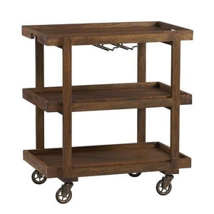 Chariot de cuisine à café et à thé en métal et en bois de conception unique Chariot de bar à prix d'exportation de la meilleure qualité pour la maison et la ferme - Product Image 6