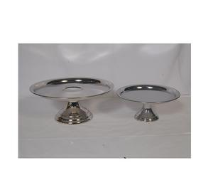 แท่นวางเค้กโลหะทุบทองเหลืองอเนกประสงค์แบบปรับแต่งได้ชุดตั้งโต๊ะสำหรับโรงแรมเค้กผลไม้2ชิ้น - Product Image 6