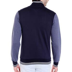 Zipper Windproof Varsity Jacket Men's Wine <b>Red</b> Custom Embroidery Woven Print Pattern Bomber Snow Jacket Knitted - Product Image 2