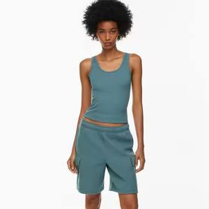 Sweat en coton éponge à séchage rapide personnalisé Jogger d'athlétisme pour femmes Fitness en coton pour femmes Shorts d'été de gymnastique pour femmes - Product Image 1