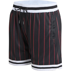 <b>Men's</b> Breathable TBF-071 Basketball <b>Shorts</b> Moisture-Wicking UV Protection Quick-Dry Elastic Waist Gym Sports Wear <b>Zip</b> Pockets - Product Image 1