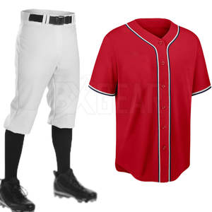 Uniforme de baseball de haute performance dans le style de vêtements de sport avec le matériel à séchage rapide d'ajustement confortable - Product Image 2