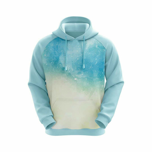 Sweat à capuche léger de sublimation en coton mélangé avec impression ODM OEM de haute qualité personnalisé dernière arrivée pour hommes fourniture en gros - Product Image 1
